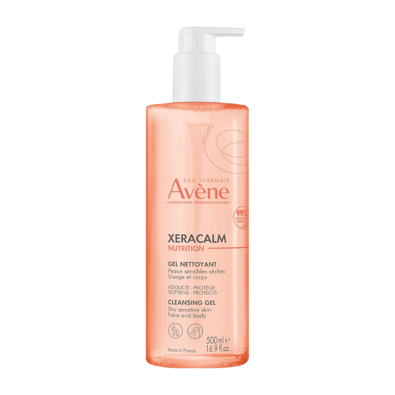 Avène XeraCalm Nutrition Gel Nettoyant pour Peaux Sensibles et Sèches 500 ml