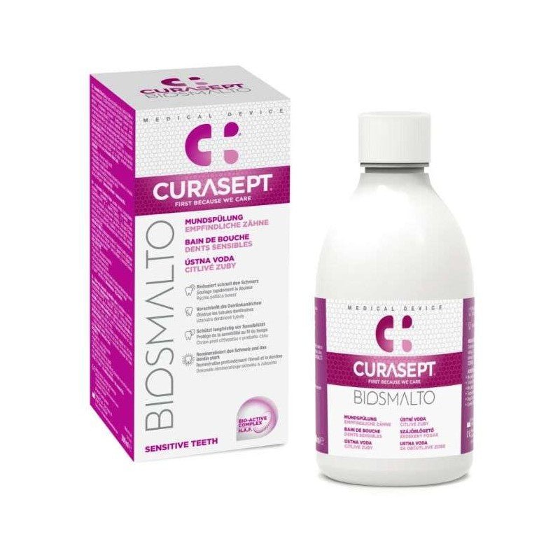 CURASEPT Biosmalto Bain de Bouche Sensitive pour Dents Sensibles – 300 ml