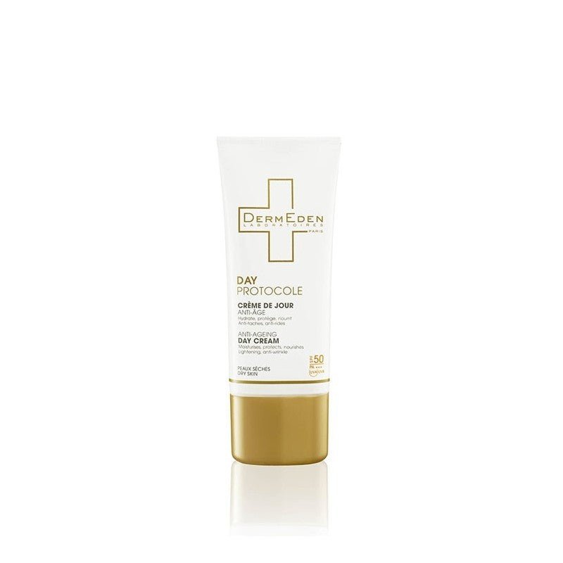 Dermeden Day Protocole Crème de Jour 4-en-1 Peaux Sèches SPF50