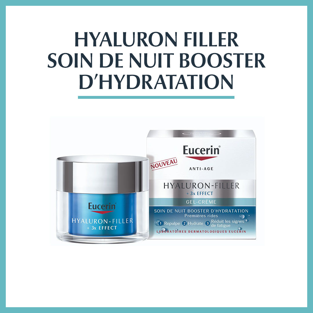 Eucerin HYALURON-FILLER 3x EFFECT Soin de Nuit Anti-Âge - 50ml