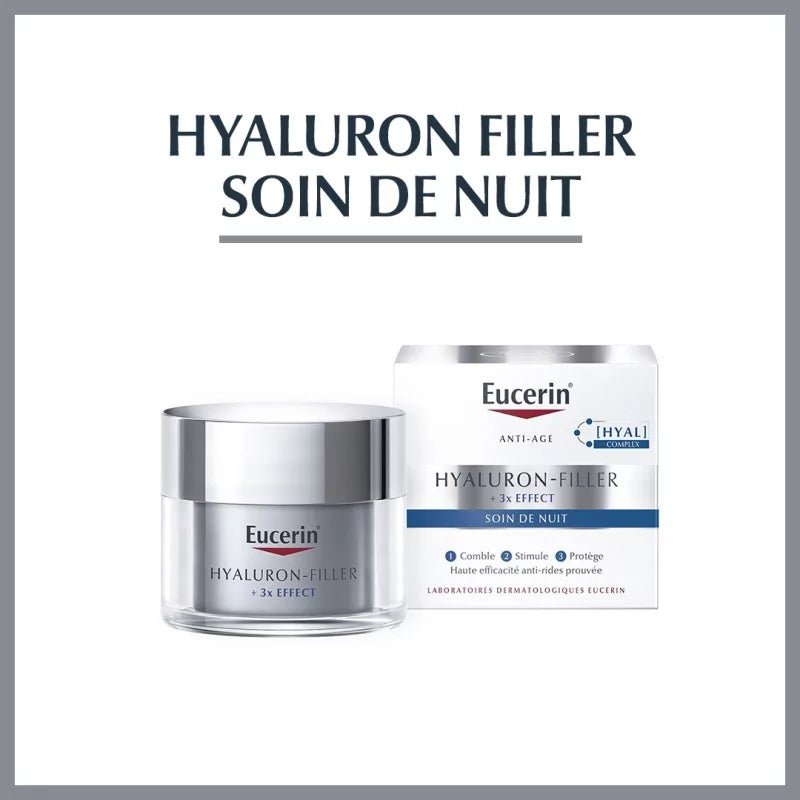 Eucerin Hyaluron-Filler Soin de Nuit + 3x Effect - 50ml