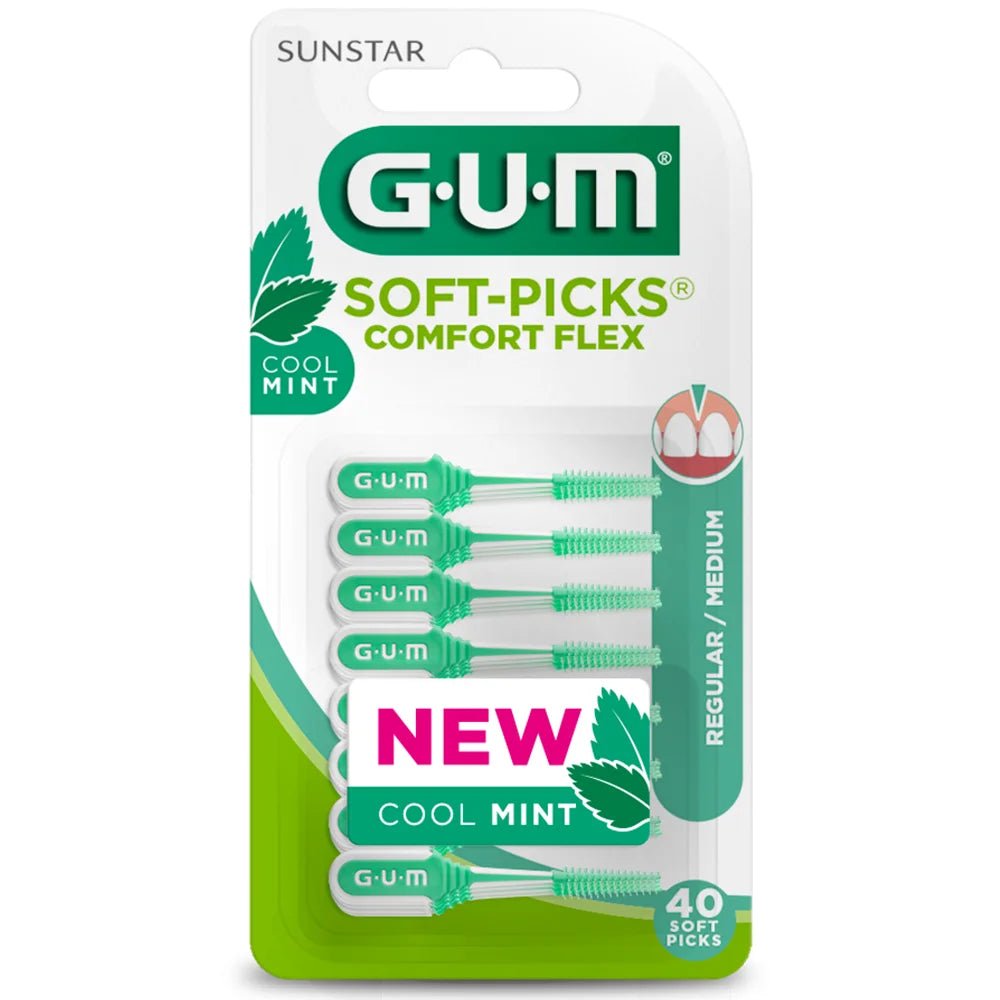 GUM Soft-Picks Confort Flex Mentholé 40 pièces