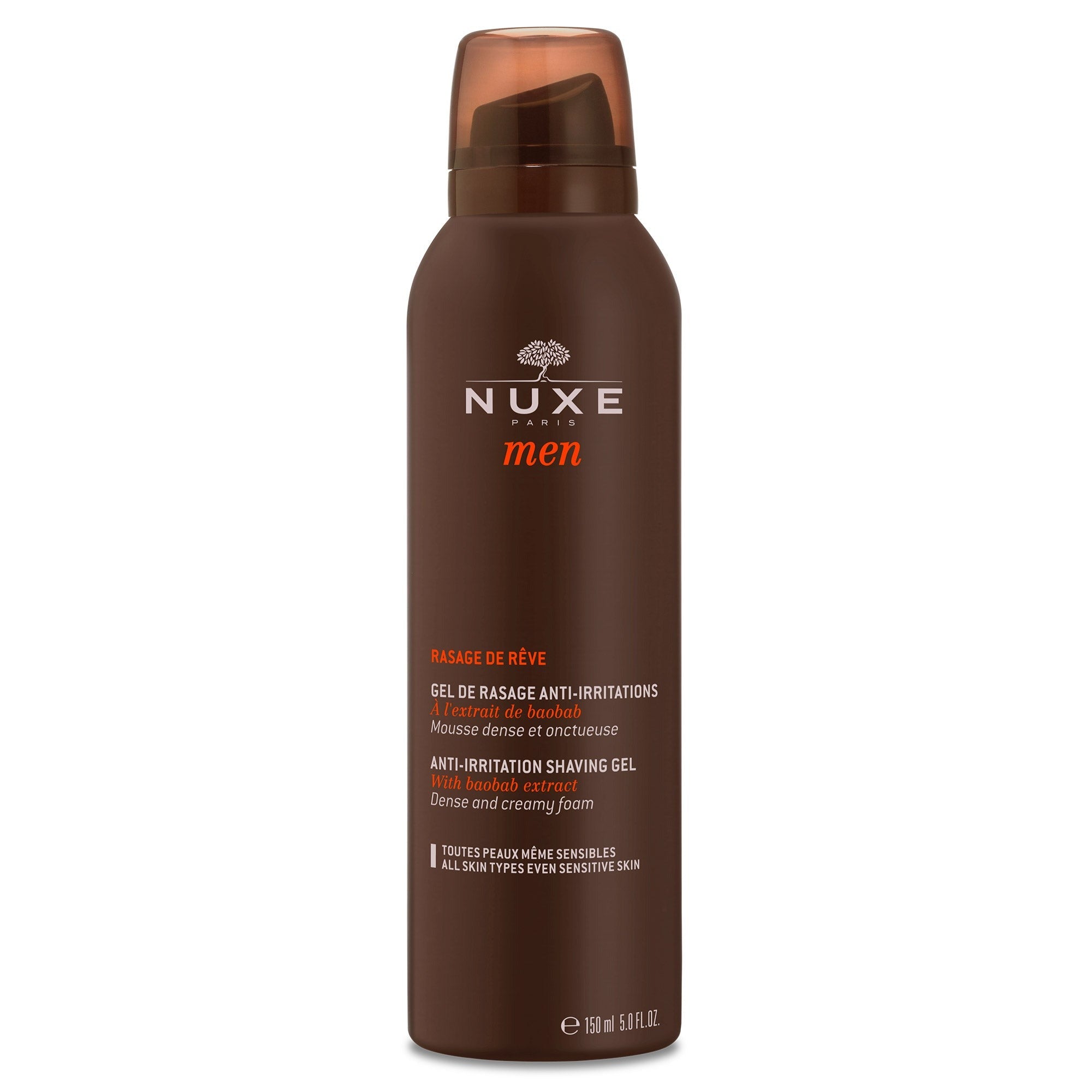 Nuxe Men Gel de Rasage Anti-Irritations Rasage de Rêve 150ml
