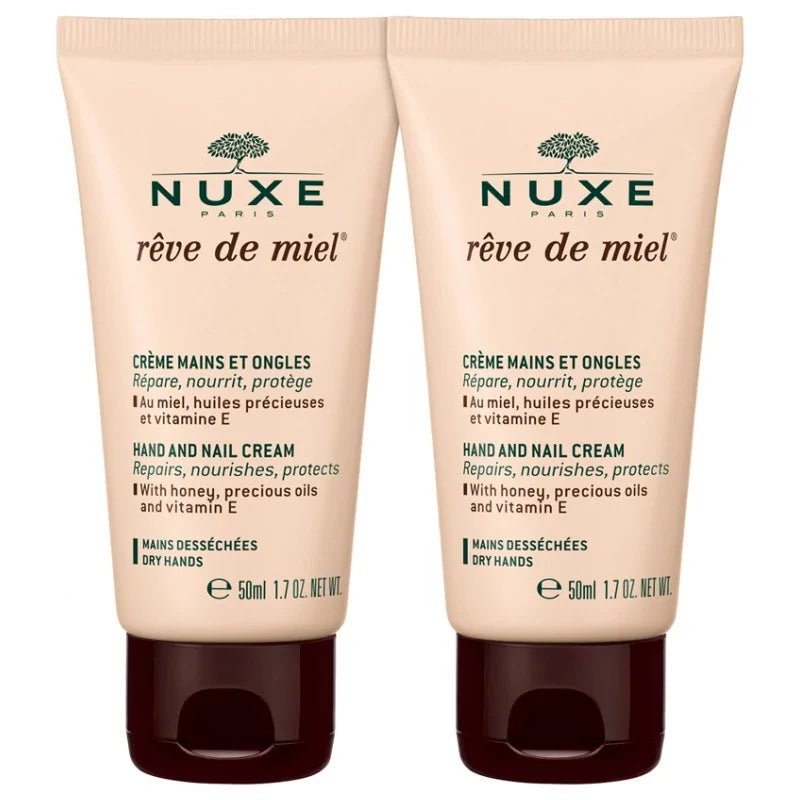 NUXE Rêve de Miel Crème Mains et Ongles 2x50ml