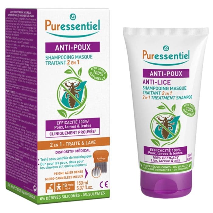 Puressentiel Shampooing Masque Anti-Poux 2 en 1 - 150 ml