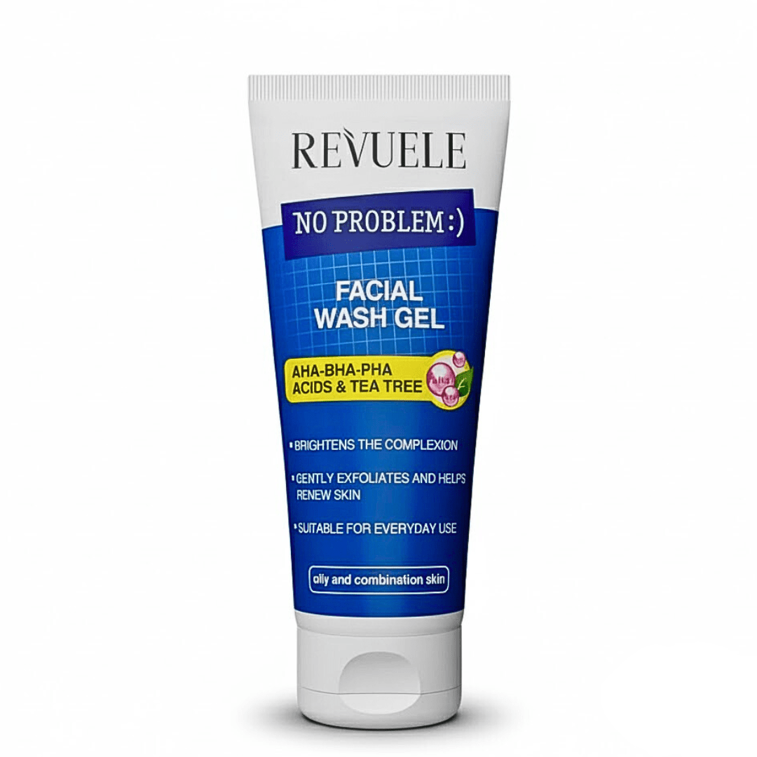 Revuele No Problem Gel Nettoyant Visage AHA-BHA-PHA Arbre à Thé 200ml