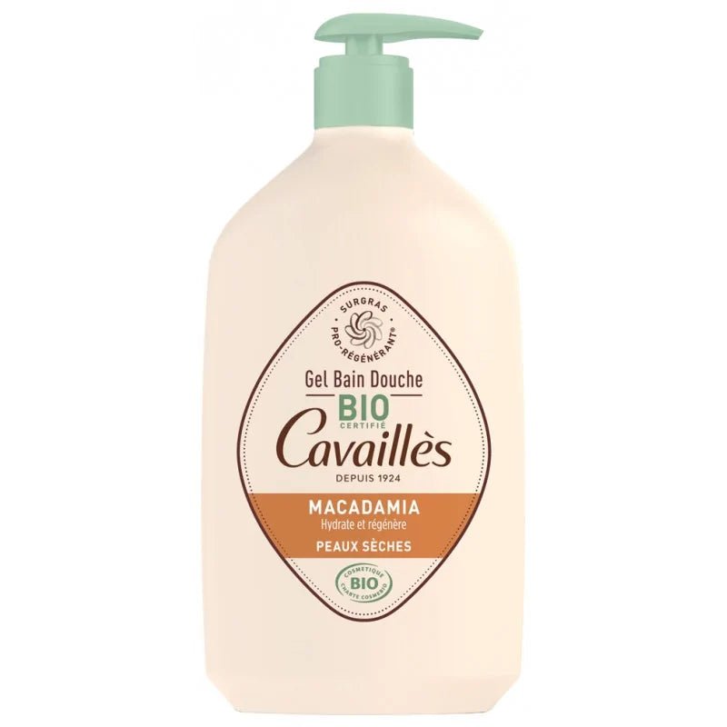 Cavaillès Gel Bain Douche Surgras à l'Huile de Macadamia BIO 1L