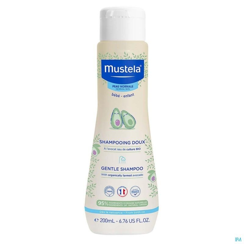 Mustela Shampoing Doux Bébé à l'Avocat Bio 200ml