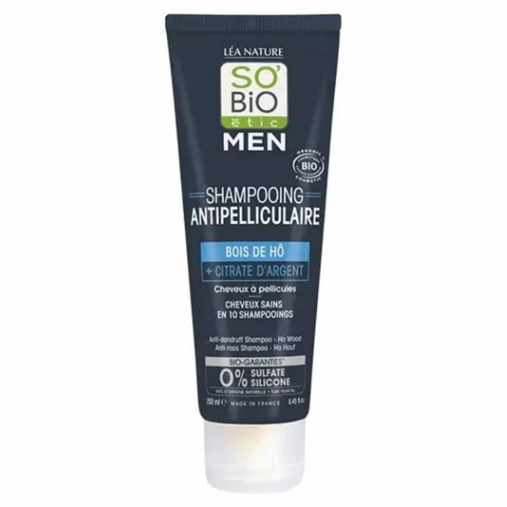 So Bio Men - Shampooing Antipelliculaire au Bois de Hô et Citrate d'Argent Bio 250 ml