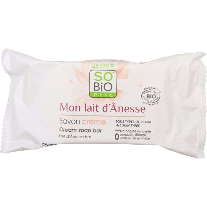 So Bio Savon Crème Bloc au Lait d'Ânesse  100g