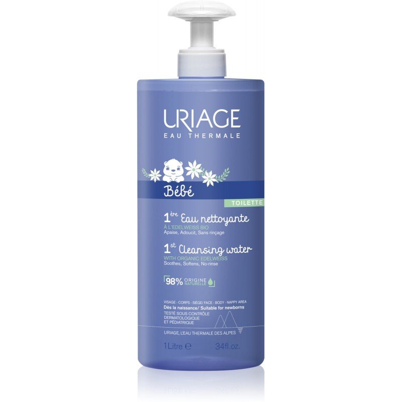 Uriage Bébé 1ère Eau Nettoyante Sans Rinçage 1L