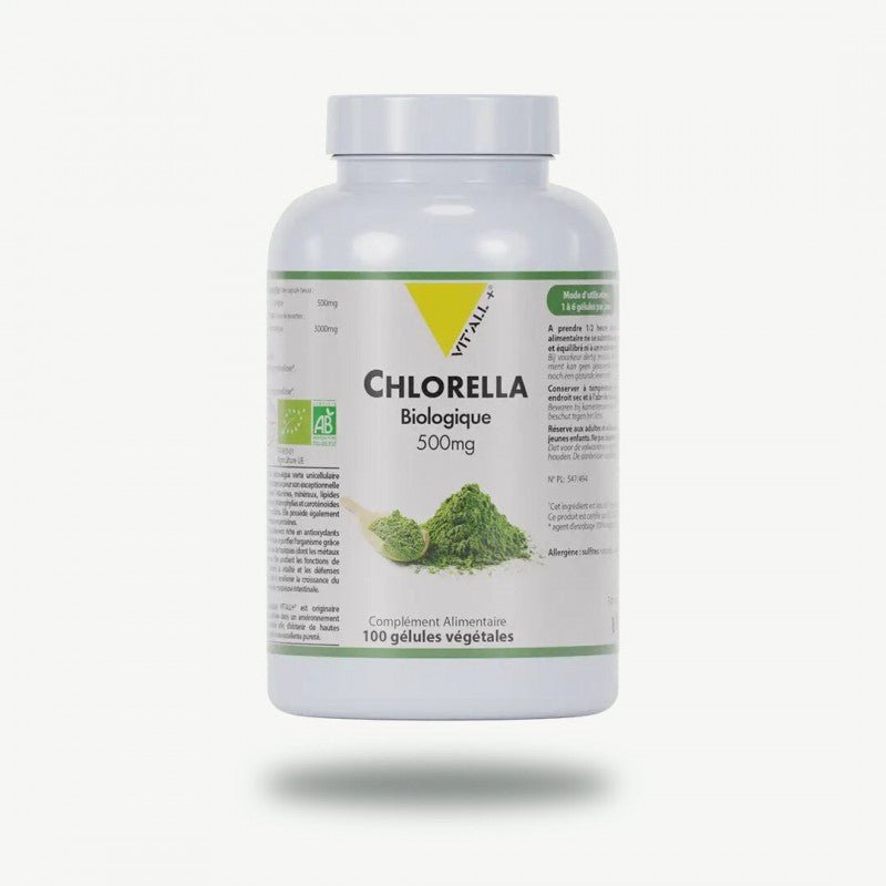 Vitall+ Chlorella Bio 500 MG - 100 Gélules Végétales