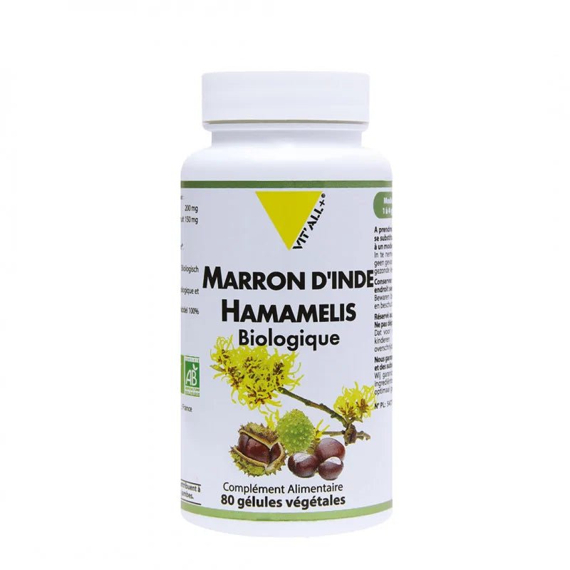 VITALL+ Marron d'Inde & Hamamelis Bio - 80 Gélules