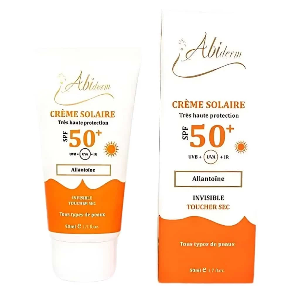 Abiderm Creme Solaire Invisible Toucher Sec Spf50 50ml