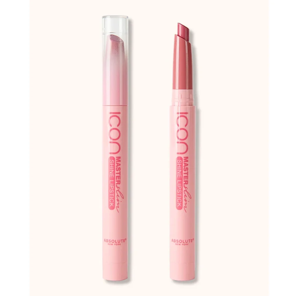 Absolute New York Master Slim Shine Lipstick Peony Pink 22