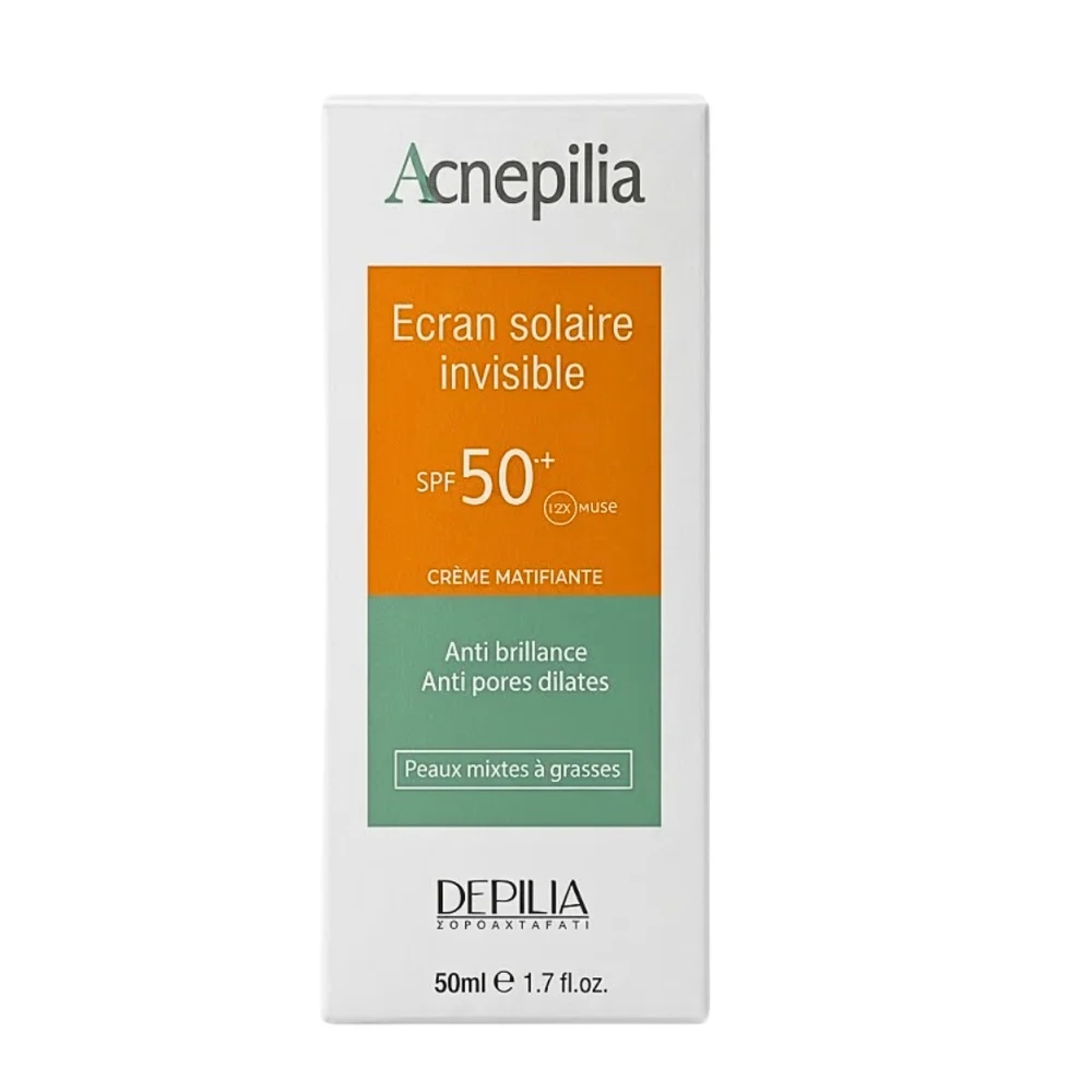 Depilia Acnepilia Creme Solaire Invisible Spf50 50ml