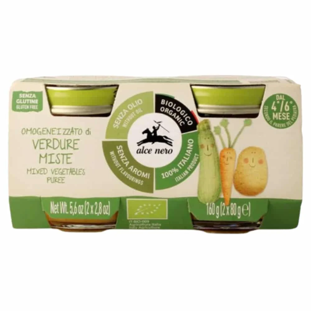 Alce Nero Pots D Un Melange De Legumes 4 6mois Bio 2x80g