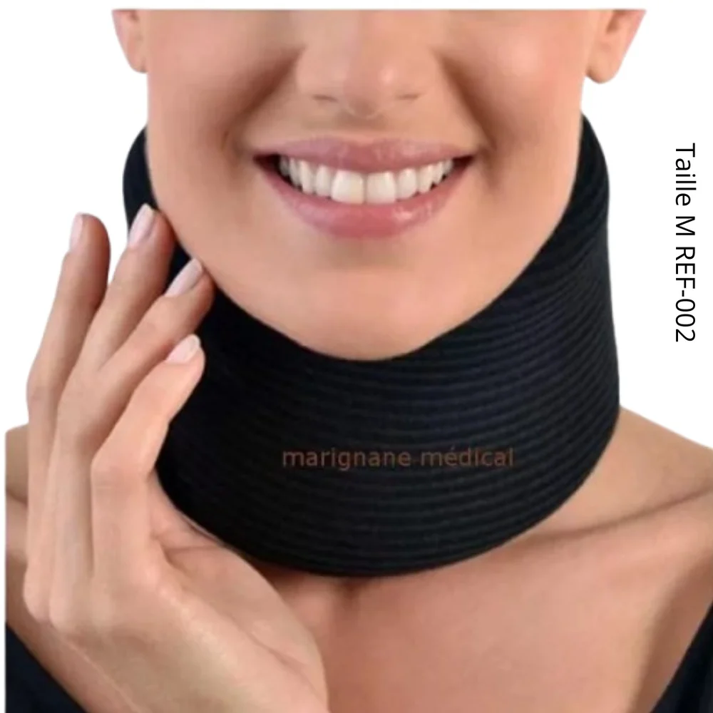 Annafix Collier Cervical Mousse Noir Taille Medium Ref 002