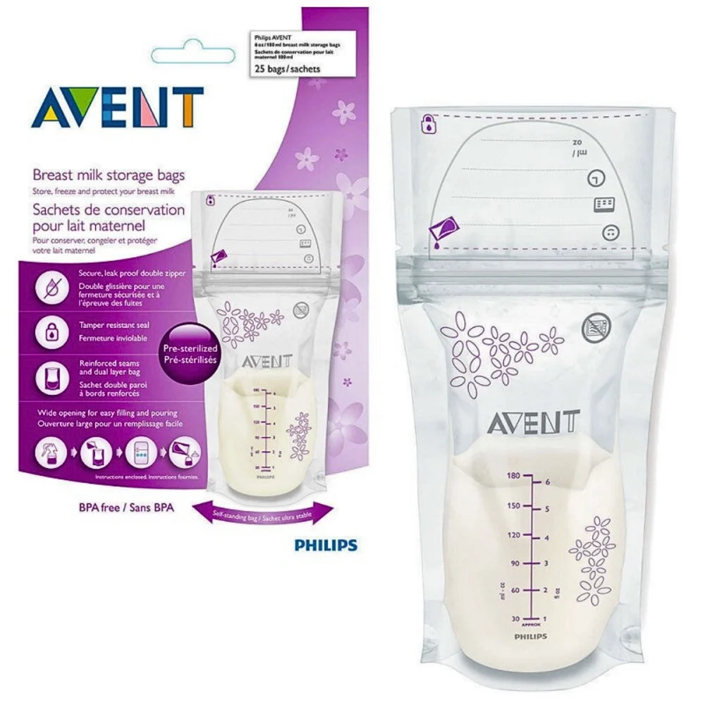 Avent Sachets De Conservation Lait Scf603 25