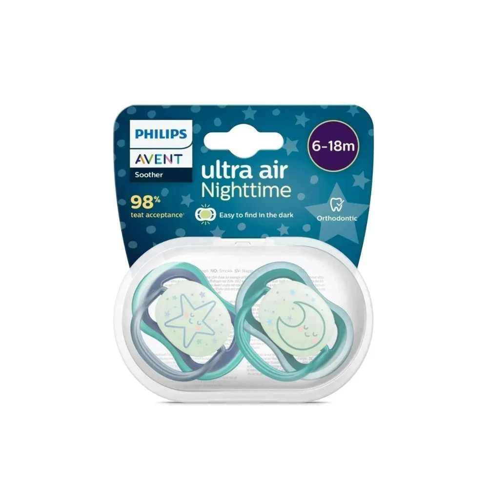 Avent Sucette Ultra Air Night Time 6 18m Scf376 13 Boy