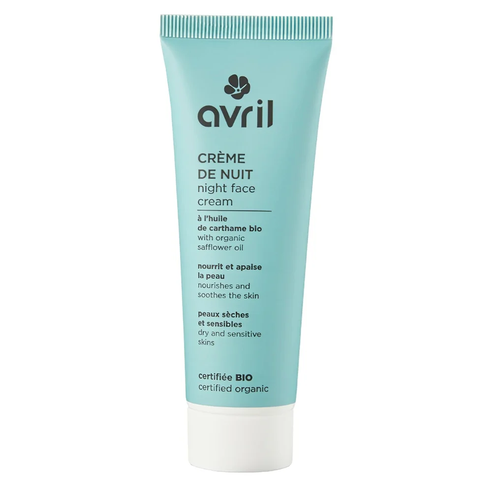 Avril Creme De Nuit Pseches Et Sensibles 50ml