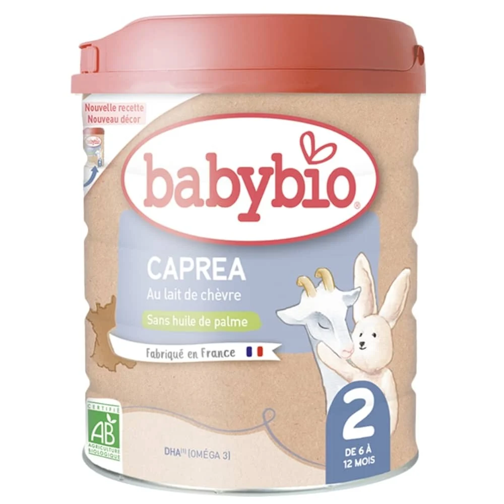 Babybio Caprea 2 Au Lait De Chevre Sans Huile De Palme 6 12mois Bio 800g