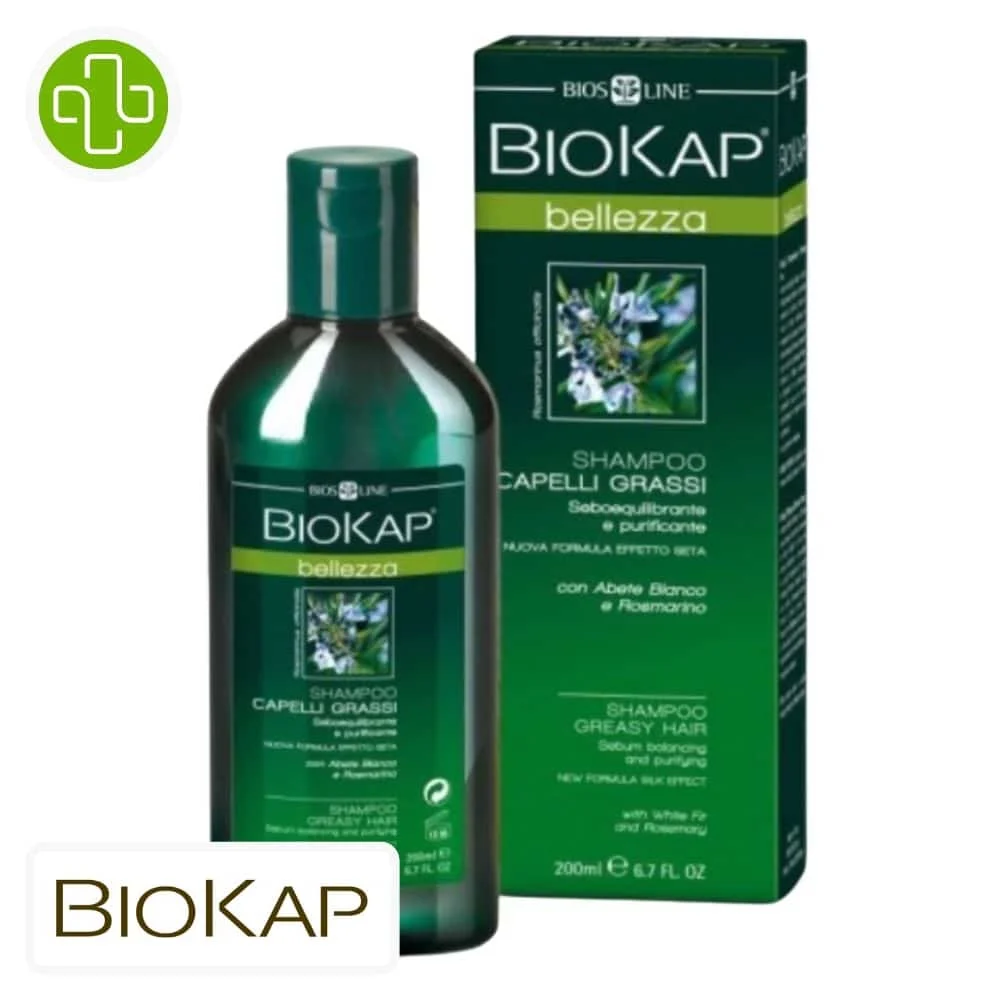 Biokap Bellezza Shampoing Purifiant Cheveux Gras 200ml