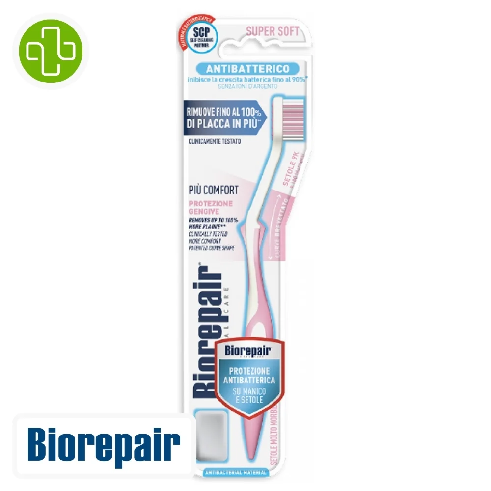 Biorepair Brosse A Dents Super Soft Anti Bacterienne 1u
