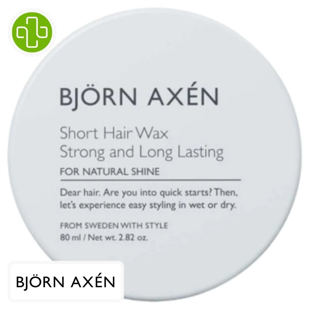 Bjorn Axen Cire Fixante Cheveux Courts Longue Duree 80ml