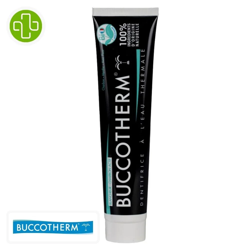 Buccotherm Dentifrice Blancheur Au Charbon Actif 75ml