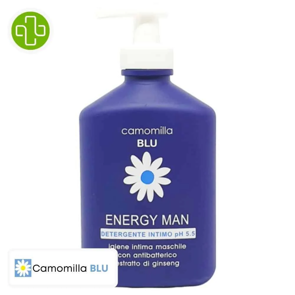 Camomilla Blu Energy Man Gel Nettoyant Intime Pour Homme Ph 55 300ml