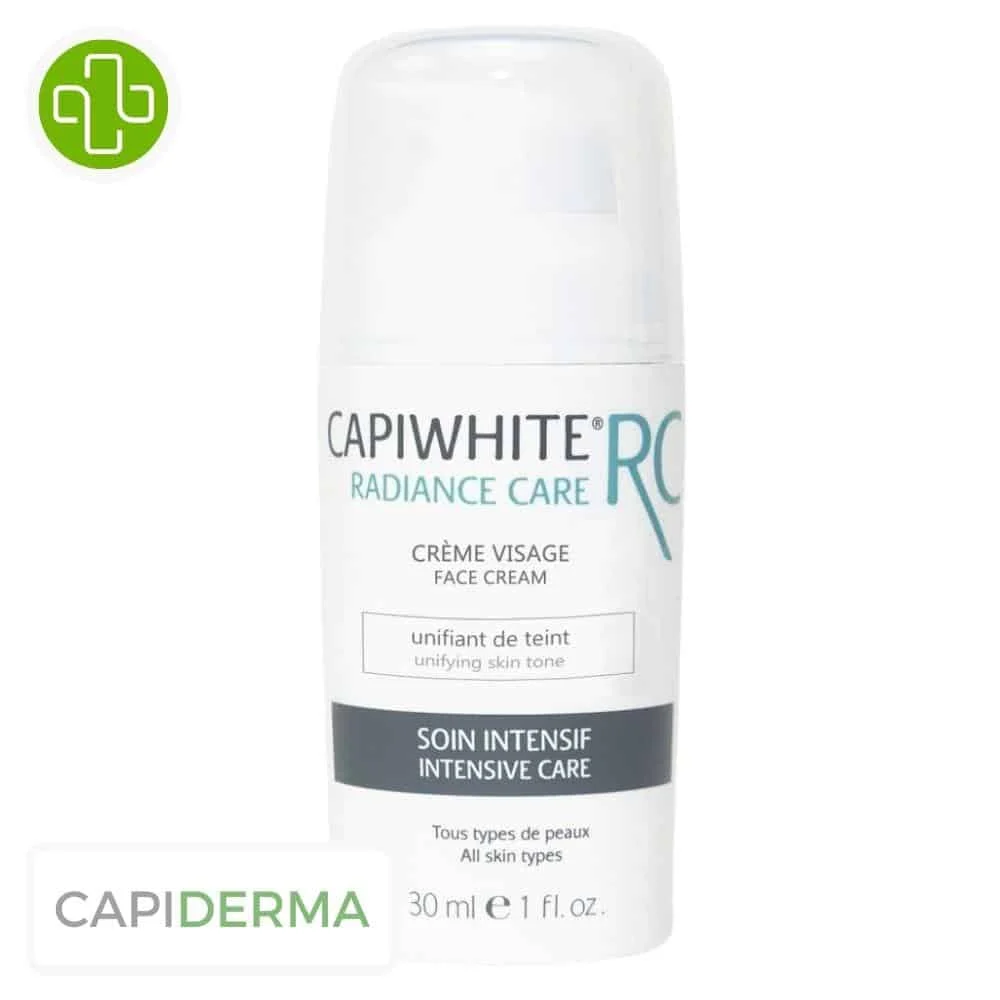 Capiderma Capiwhite Rc Radiance Care Creme Unifiante Visage Unifiante Soins Intensifs 30ml