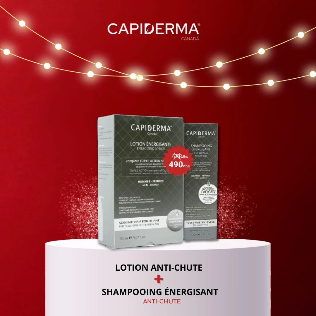 Capiderma Lotion Soin Intensif Anti Chute 150 Ml Shampooing Anti Chute 200ml Offert