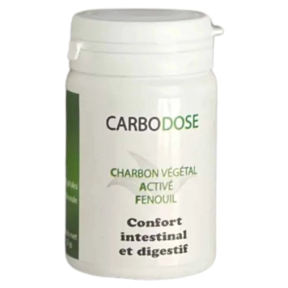 Carbodose Charbon Vegetal Active Fenouil Confort Intestinal Et Digestif 30 Gelules