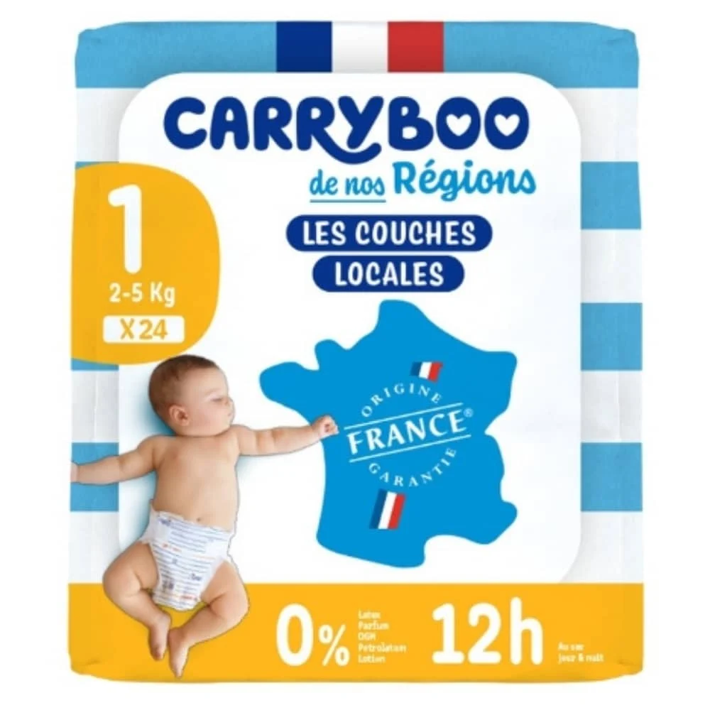 Carryboo Couches Bebes T1 2 5kg 12h 24u