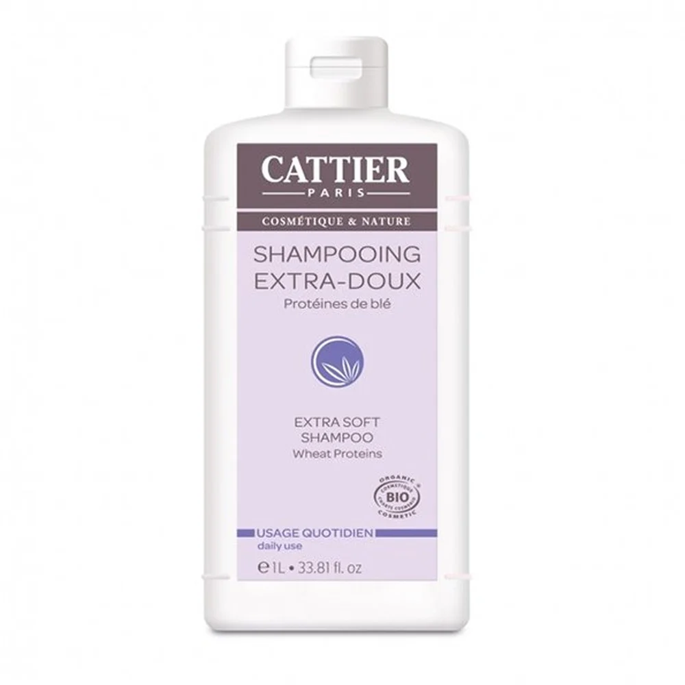 Cattier Shampooing Extra Doux Usage Frequent 1l