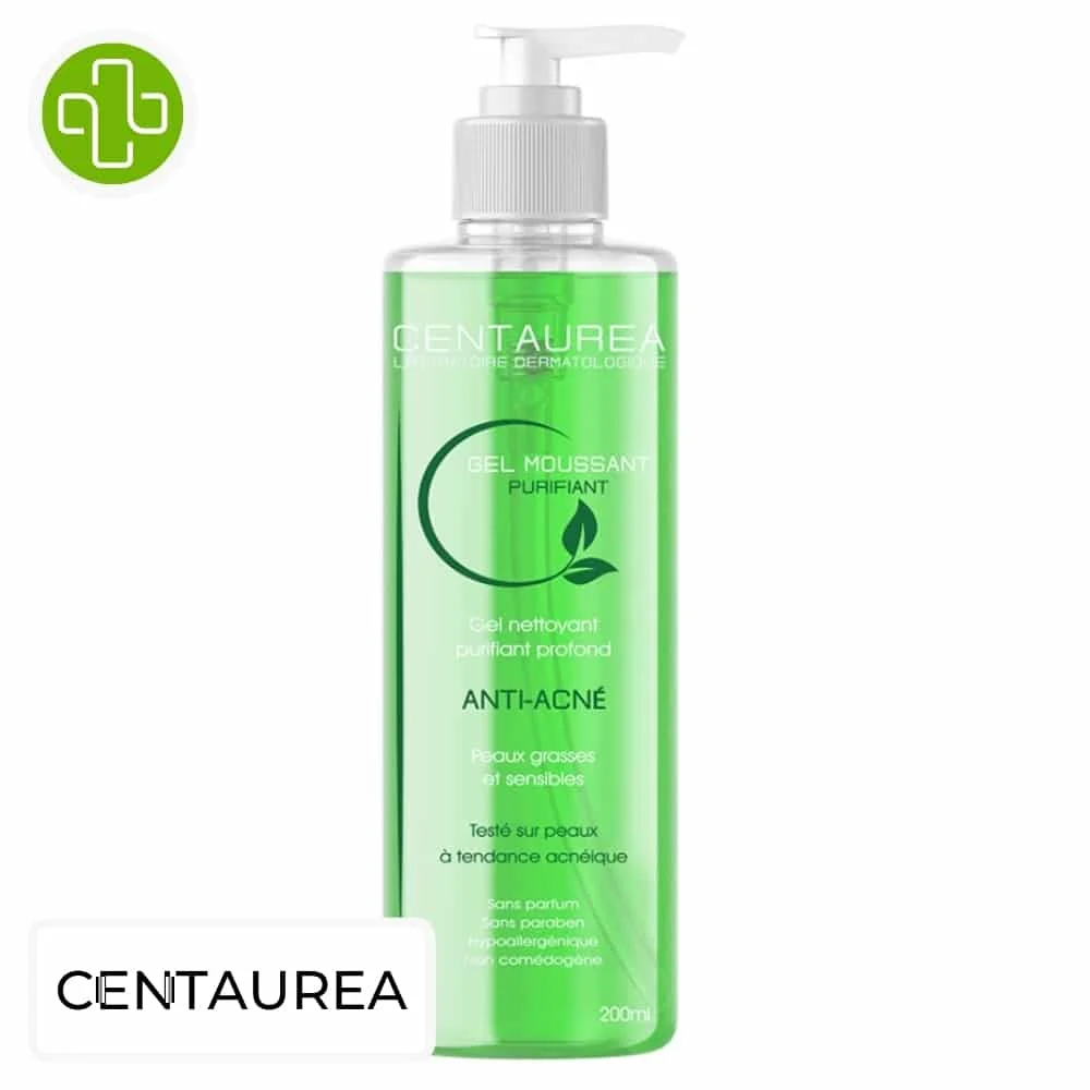 Centaurea Gel Moussant Purifiant Anti Acne 200ml