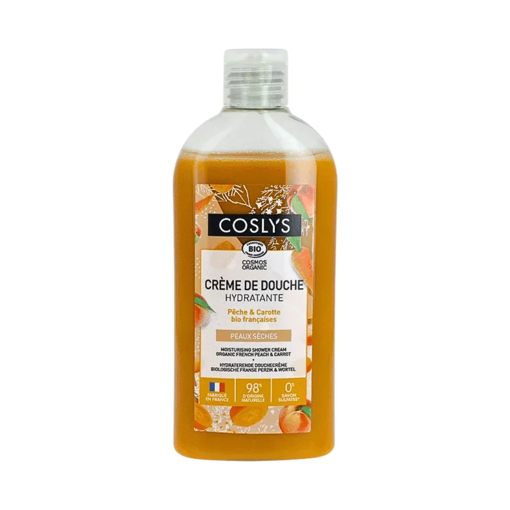 Coslys Creme Douche Hydratante Peche Carotte 250ml