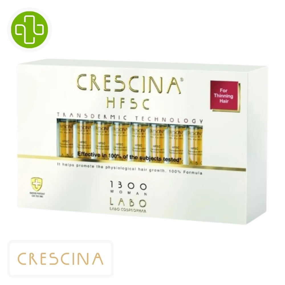 Crescina Hfsc Femme 1300 Traitement Cheveux Fins Ampoules 20u