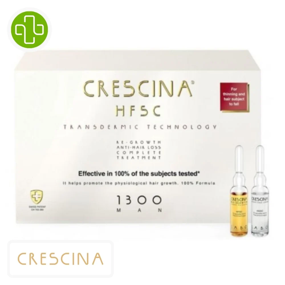 Crescina Hfsc Homme 1300 Traitement Anti Chute Complet Ampoules 1010u