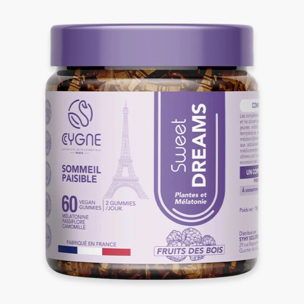 Cygnelab Sweet Dreams Plantes Et Melatonine Sommeil Fruits Des Bois 60 Gummies