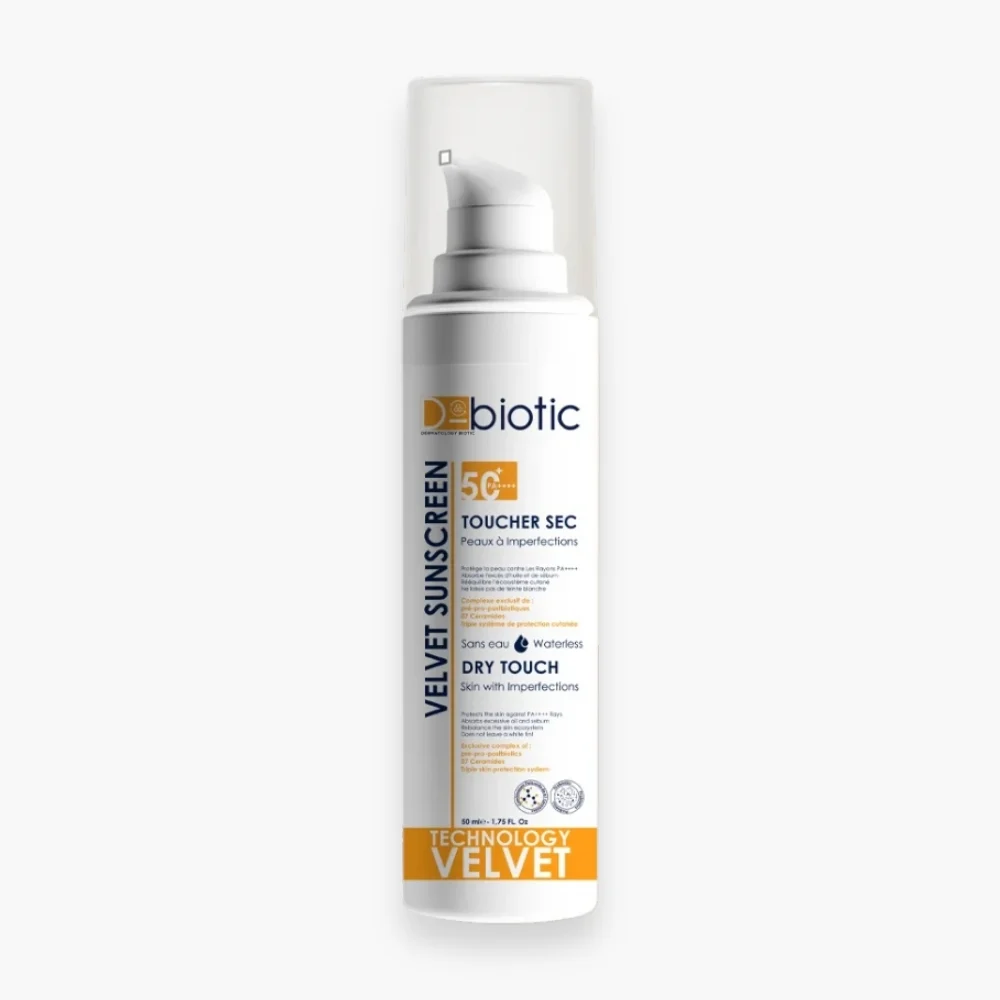 D Biotic Velvet Ecran Solaire Toucher Sec Invisible Spf50 50ml