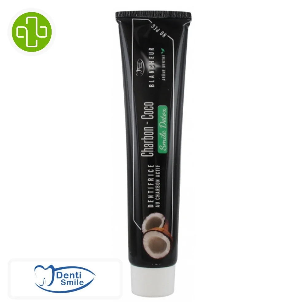 Denti Smile Detox Dentifrice Charbon Et Coco Gout Menthe 100g