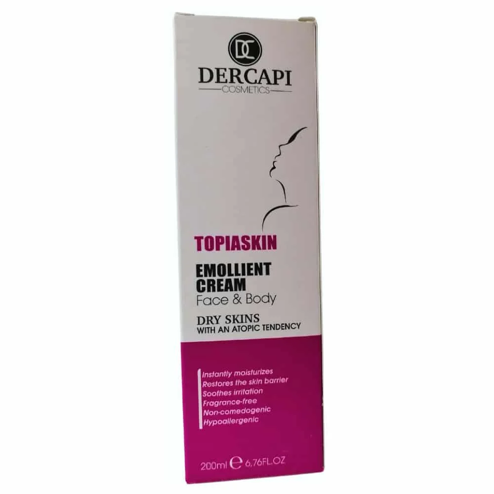 Dercapi Topiaskin Creme Emolliente Peau Seche 200ml