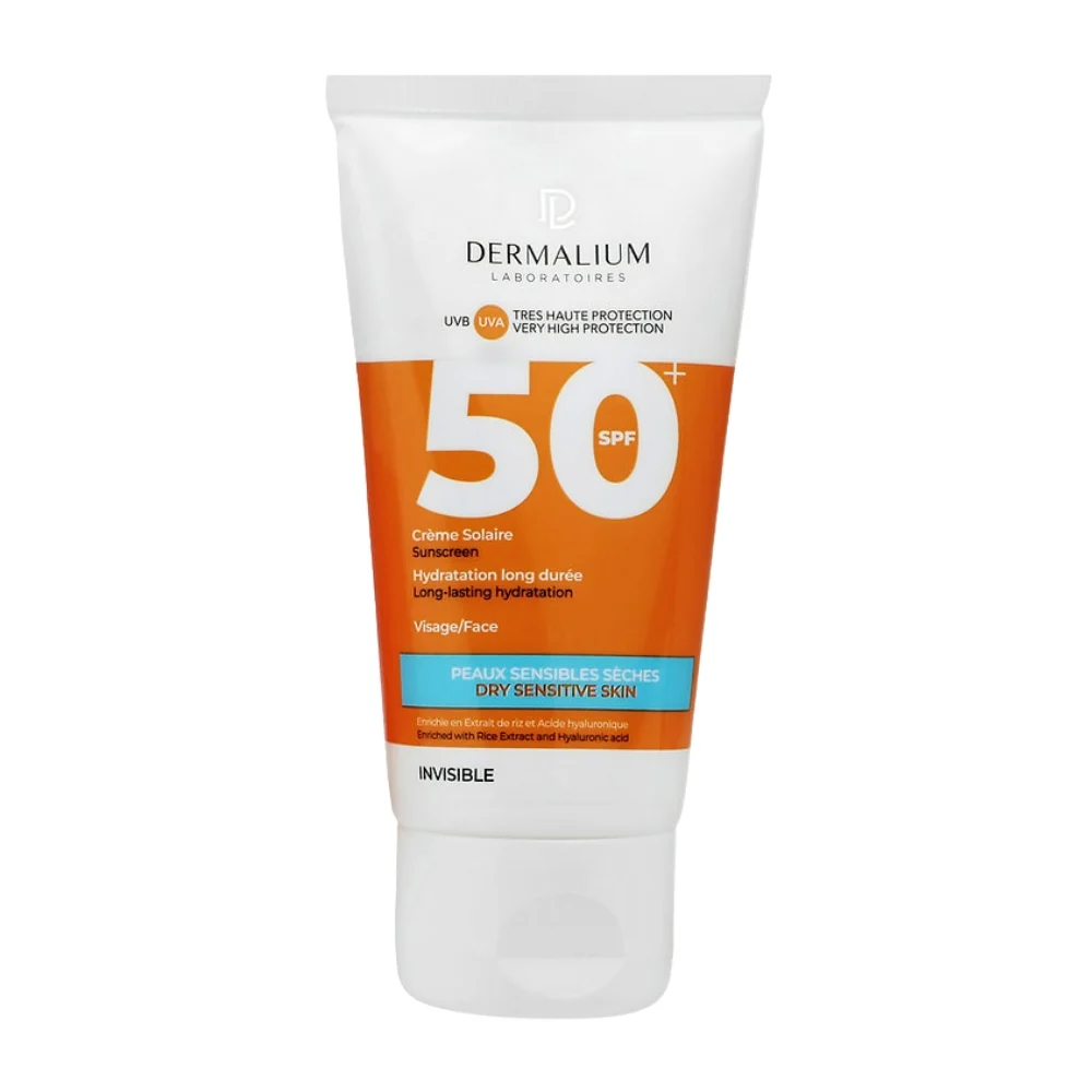 Dermalium Ecran Solaire Peaux Sensibles Seches Spf50 50ml