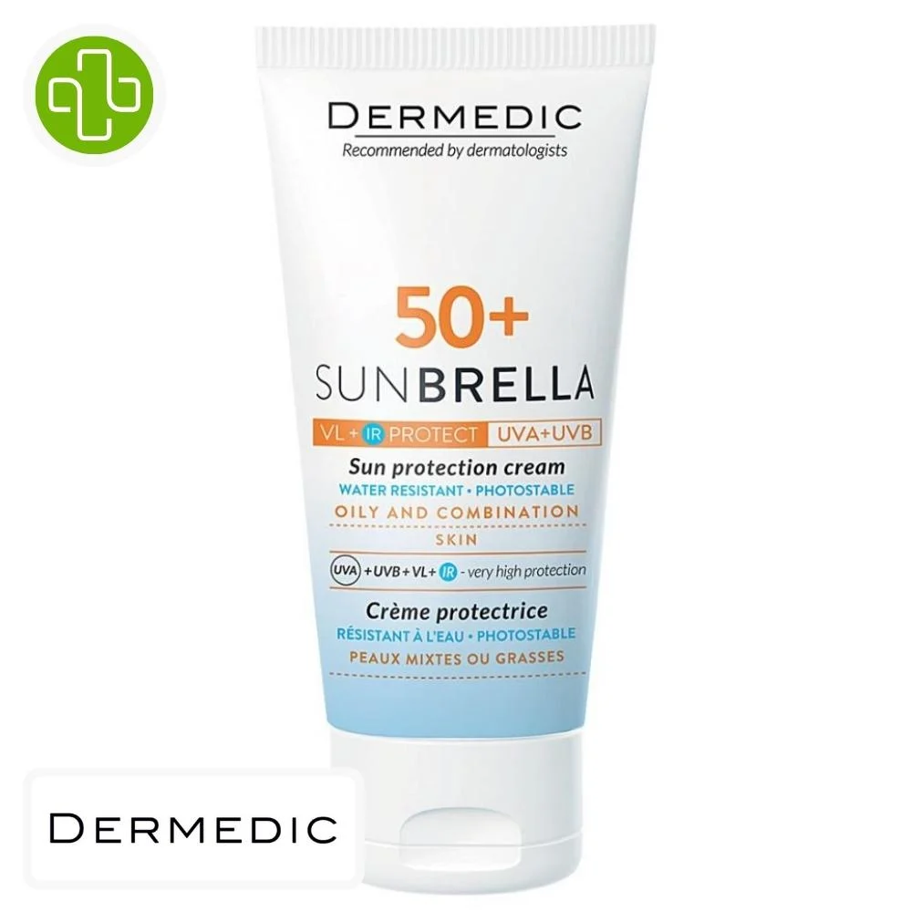 Dermedic Sunbrella Creme Solaire Spf50 Peau Mixte A Grasse 50ml