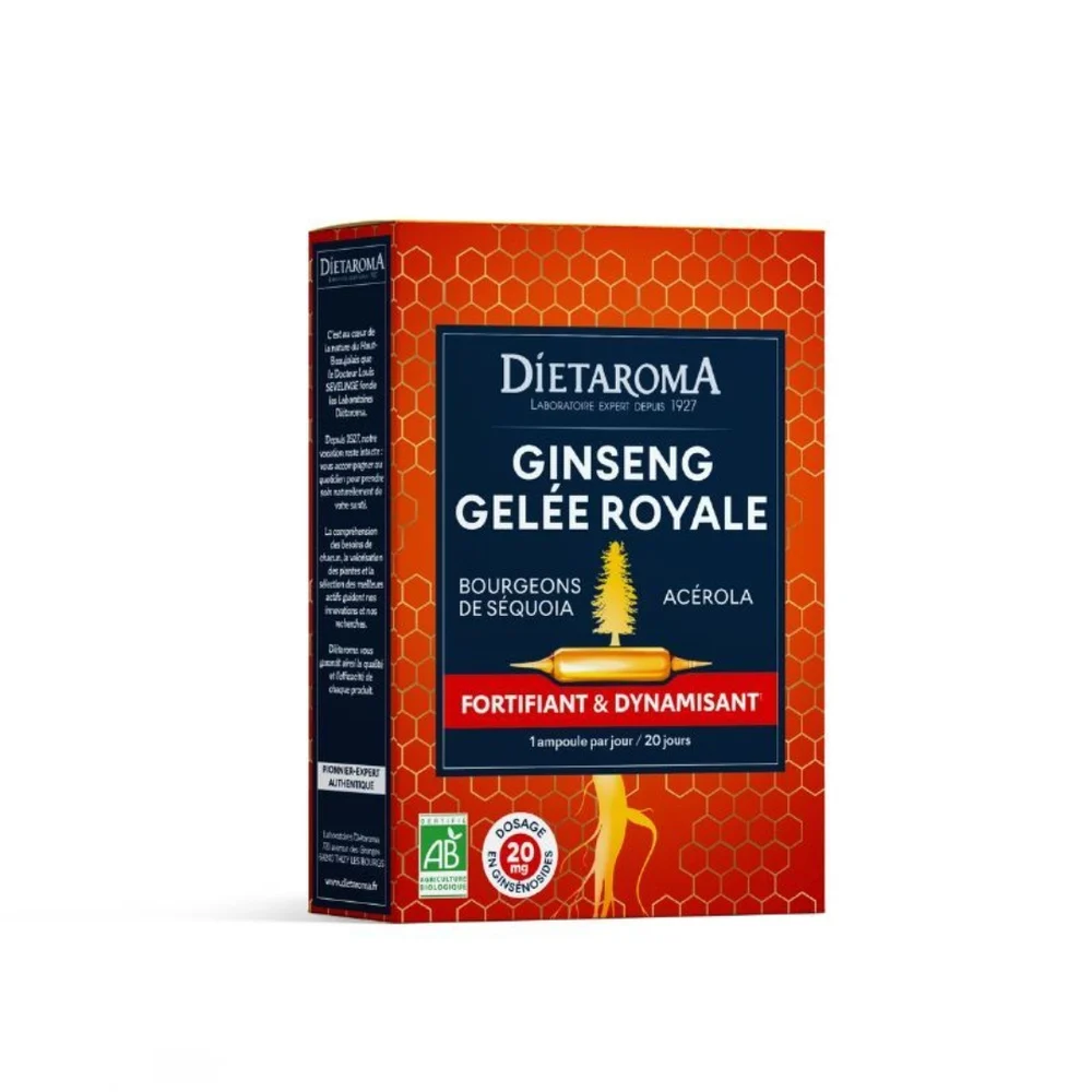 Dietaroma Ginseng Gelee Royale 20ampoules