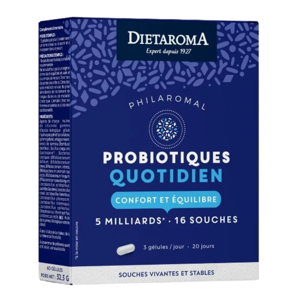 Dietaroma Philaromal Microbiotiques Quotidien Confort Et Equilibre 60 Gelules