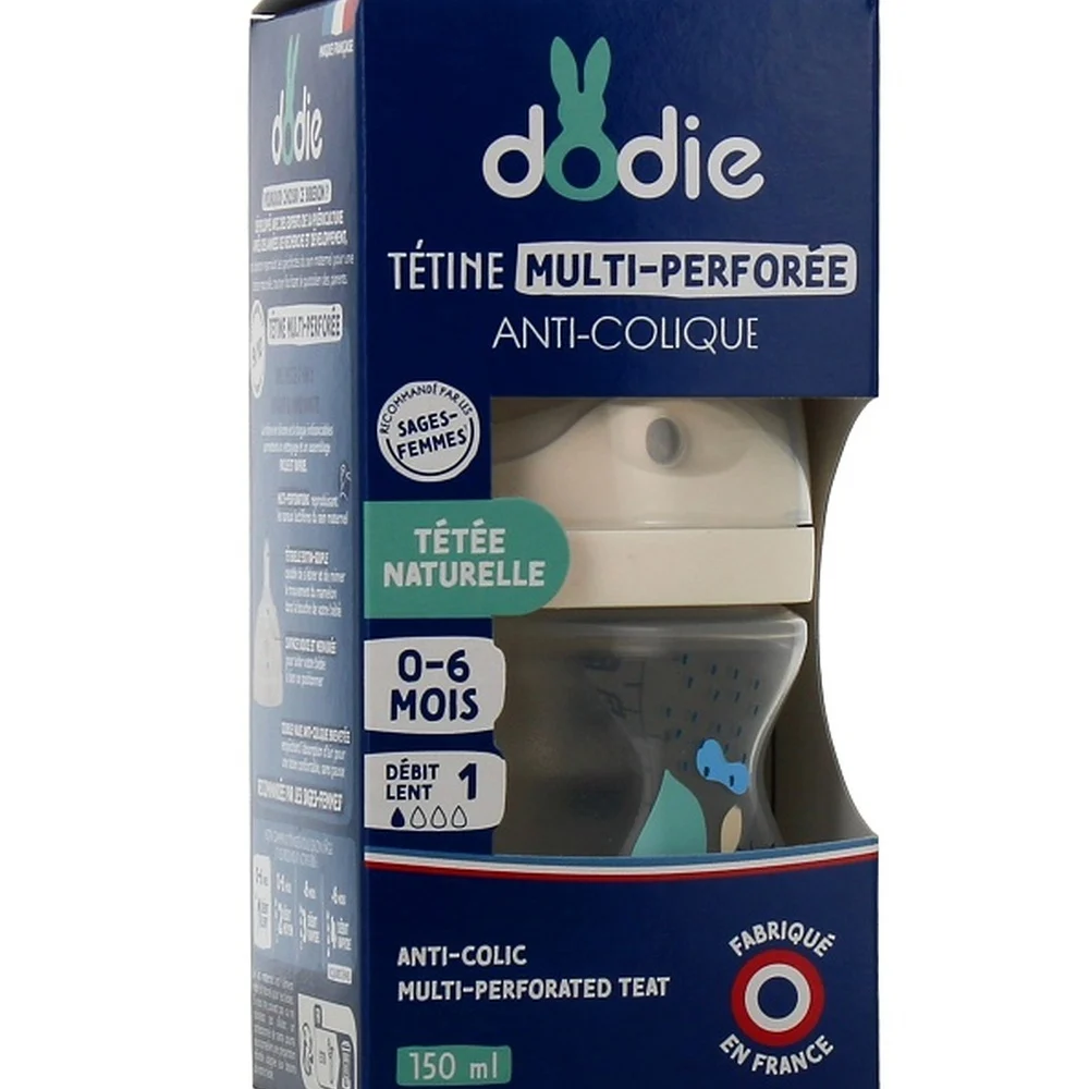 Dodie Bib Multi Perfore Tet Debit 1 Rose 0 6m 150ml