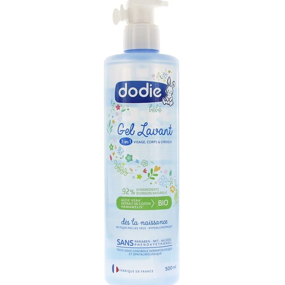 Dodie Gel Lavant 3 En 1 Flacon Pompe 500 Ml